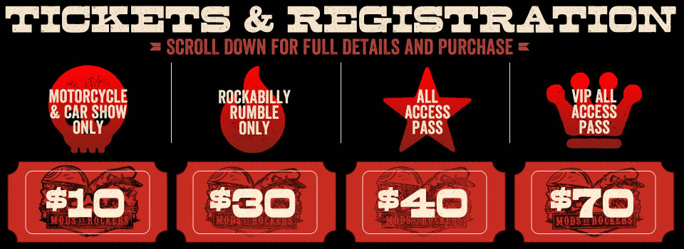 Mods vs Rockers Tickets & Registration Mods vs Rockers Tickets & Registration